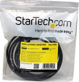 StarTech.com 10ft (3m) Mini DisplayPort to DVI Cable - Mini DP to DVI Adapter Cable - 1080p Video - Passive mDP 1.2 to DVI-D Single Link - mDP or Thunderbolt 1/2 Mac/PC to DVI Monitor (MDP2DVIMM10B) 10 ft / 3m Black