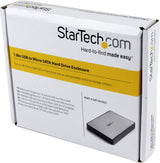 StarTech.com 1.8-Inch USB to Micro SATA Hard Drive Enclosure SAT1810U2 (Black/Silver)