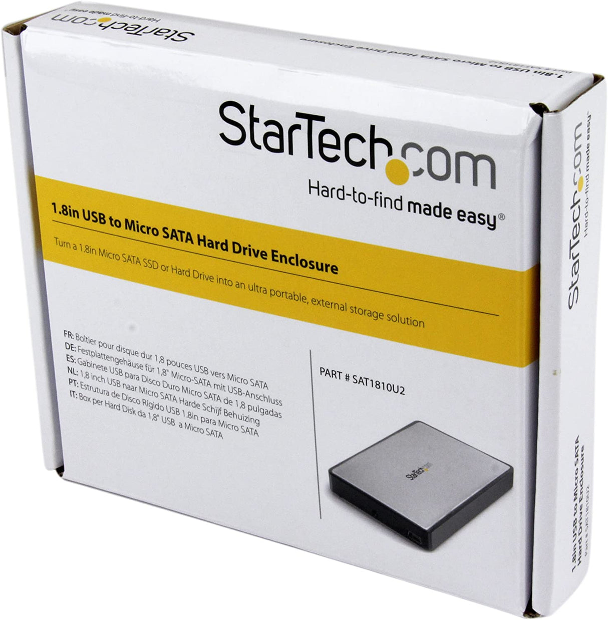 Læs Tryk ned Logisk StarTech.com 1.8-Inch USB to Micro SATA Hard Drive Enclosure SAT1810U2 –  Dealtargets.com