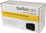 StarTech.com 2 Port USB VGA KVM Switch - Single VGA - Hot-Key &amp; Audio Support - 2048x1536 @60Hz KVM Switch - KVM Video Switch (SV211KUSB) 2 Port VGA