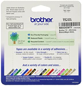 Brother 0.23"x 26.2' Continuous Form Label (TZe315)