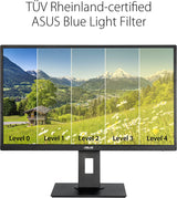ASUS 27” 1080P Monitor (VA279HAL) - Full HD, Built-in Speakers, Eye Care, Low Blue Light, Flicker Free, VESA Mountable, Height Adjustment, Pivot, Swivel, Tilt, HDMI, VGA