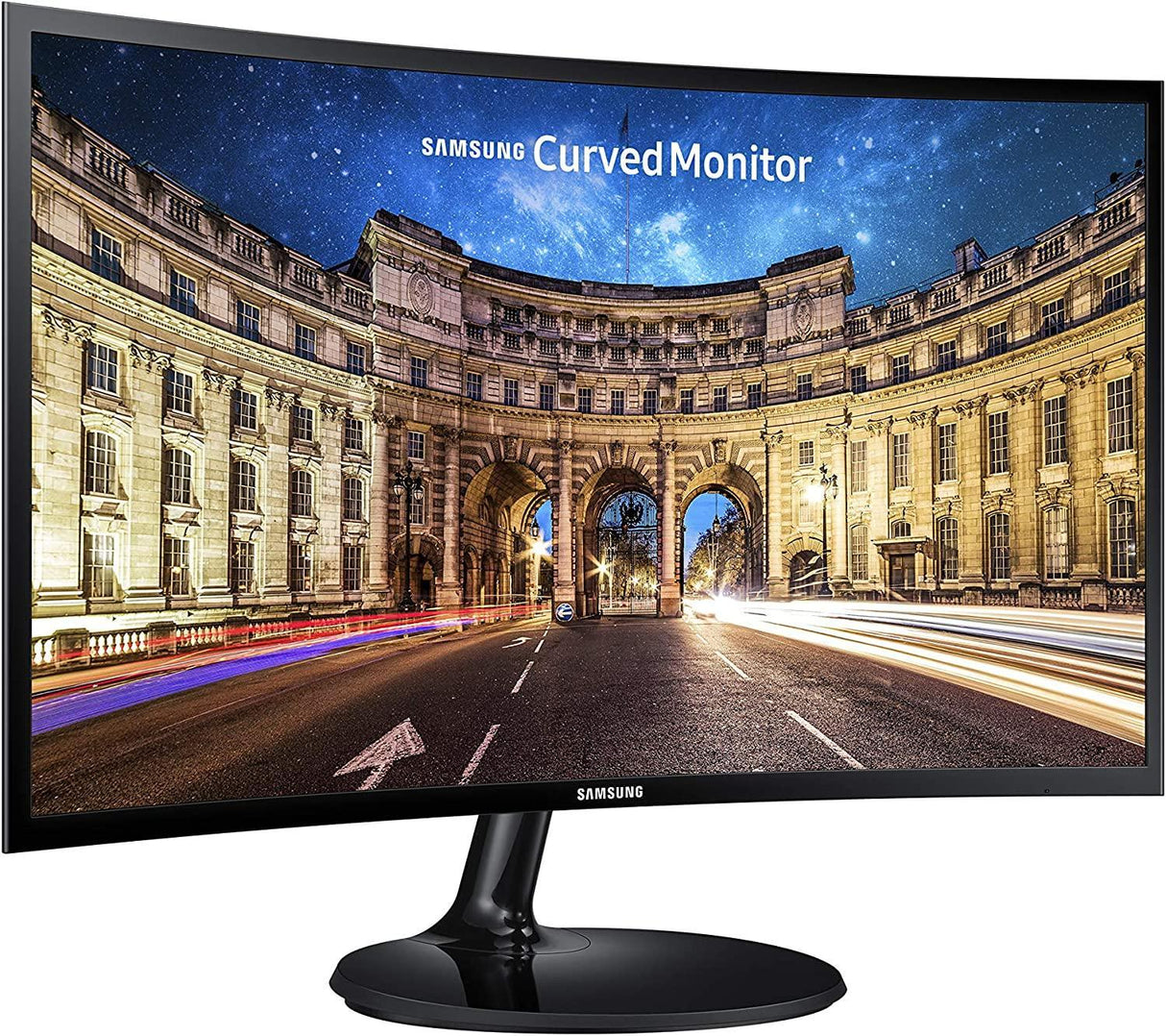 SAMSUNG LC24F390FHNXZA 24-inch Curved LED Gaming Monitor (Super Slim Design), 60Hz Refresh Rate w/AMD FreeSync Game Mode
