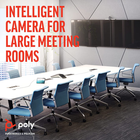 Nobrand Poly - Studio E70 Intelligent Camera for Large Conference Rooms (Plantronics + Polycom) - Dual 4K Lenses, Speaker Tracking, &amp; Group Framing - Works with Poly G7500 or Poly Microsoft Teams Room