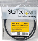 StarTech.com 3 ft High Speed HDMI Cable – Ultra HD 4k x 2k HDMI Cable – HDMI to HDMI M/M - 3ft HDMI 1.4 Cable - Audio/Video Gold-Plated (HDMM3) Black 3 ft / 1m