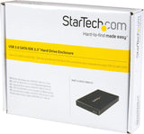 StarTech.com 2.5" IDE Hard Drive Enclosure - Supports UASP - Aluminum - IDE and SATA - USB 3.0 HDD Enclosure - External Drive 1x | 2.5" SATA III or IDE