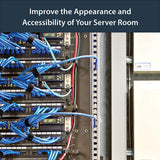 StarTech.com 5.6ft Server Rack Cable Management - Customizable 1.5 x 1in Open Slot Network &amp; Data Finger Duct Wire Raceway Organizer w/ Cover (AD105X1) 2.0 in (50 mm) x 1.0 in (2.5 cm)