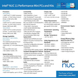 Intel NUC 11 Pro NUC11PAHi5 Panther Canyon Desktop Mini PC,Intel® Core™ i5-1135G7 4-Core, 2.4–4.2 GHz Turbo, Kingston 16GB DDR4 RAM, Kingston 512GB PCIe SSD, 28W Intel® Iris™ Xe Graphics, Win 11 Pro CORE i5 16GB Ram+512GB SSD