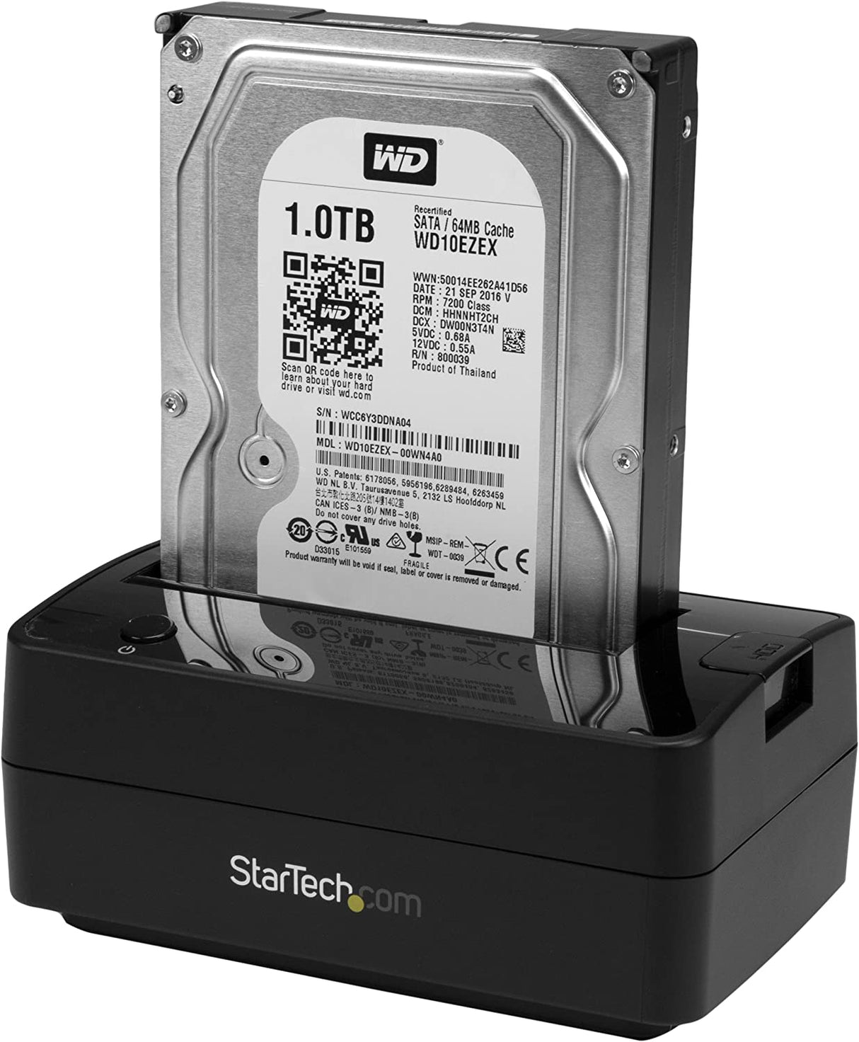 StarTech.com Single Bay USB 3.1 / eSATA to SATA Hard Drive Docking Station, USB 3.1 (10 Gbps) Hard Drive Dock, External 2.5/3.5" SATA III HDD/SSD Top-Loading Hard Drive Bay (SDOCKU313E) 2.5/3.5" SATA Drive USB 3.1 (10 Gbps)/eSATA