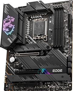 MSI MPG Z690 Edge WiFi Gaming Motherboard (ATX, 12th Gen Intel Core, LGA 1700 Socket, DDR5, PCIe 5, 2.5G LAN, M.2 Slots, Wi-Fi 6E)