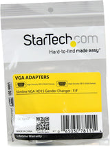StarTech.com Slimline VGA HD15 Gender Changer - F/F - HD15 gender changer - VGA coupler - VGA gender changer (GC15HSF)