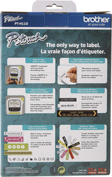 BROTHER PTH110 Easy, Portable Label Maker-Handheld Labeller, Black/White