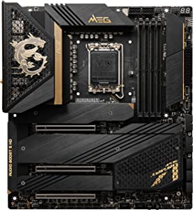 MSI MEG Z690 ACE Gaming Motherboard (E-ATX, 12th Gen Intel Core, LGA 1700 Socket, DDR5, Thunderbolt 4, PCIe 5, Dual 2.5G LAN, M.2 Slots, Wi-Fi 6E)