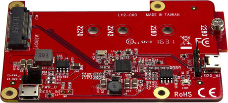 StarTech.com Raspberry Pi Board - USB 2.0 480Mbps - USB to M.2 SATA Converter - USB to SATA Raspberry Pi SSD (PIB2M21)