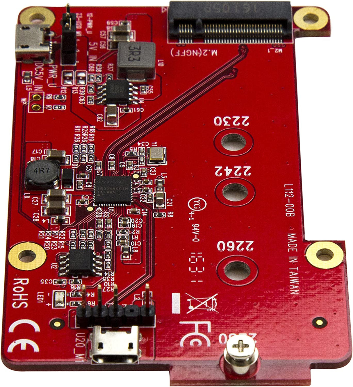 StarTech.com Raspberry Pi Board - USB 2.0 480Mbps - USB to M.2 SATA Converter - USB to SATA Raspberry Pi SSD (PIB2M21)