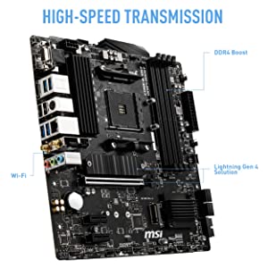 MSI B550M PRO-VDH WiFi ProSeries Motherboard (AMD AM4, DDR4, PCIe