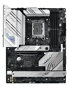 ASUS ROG Strix B760-A Gaming WiFi Intel® B760 (13th and 12th Gen)LGA 1700 white ATX motherboard, 12 + 1 power stages, DDR5, PCIe 5.0,three M.2 slots, WiFi 6E, USB 3.2 Gen 2x2 Type-C, and Aura Sync RGB