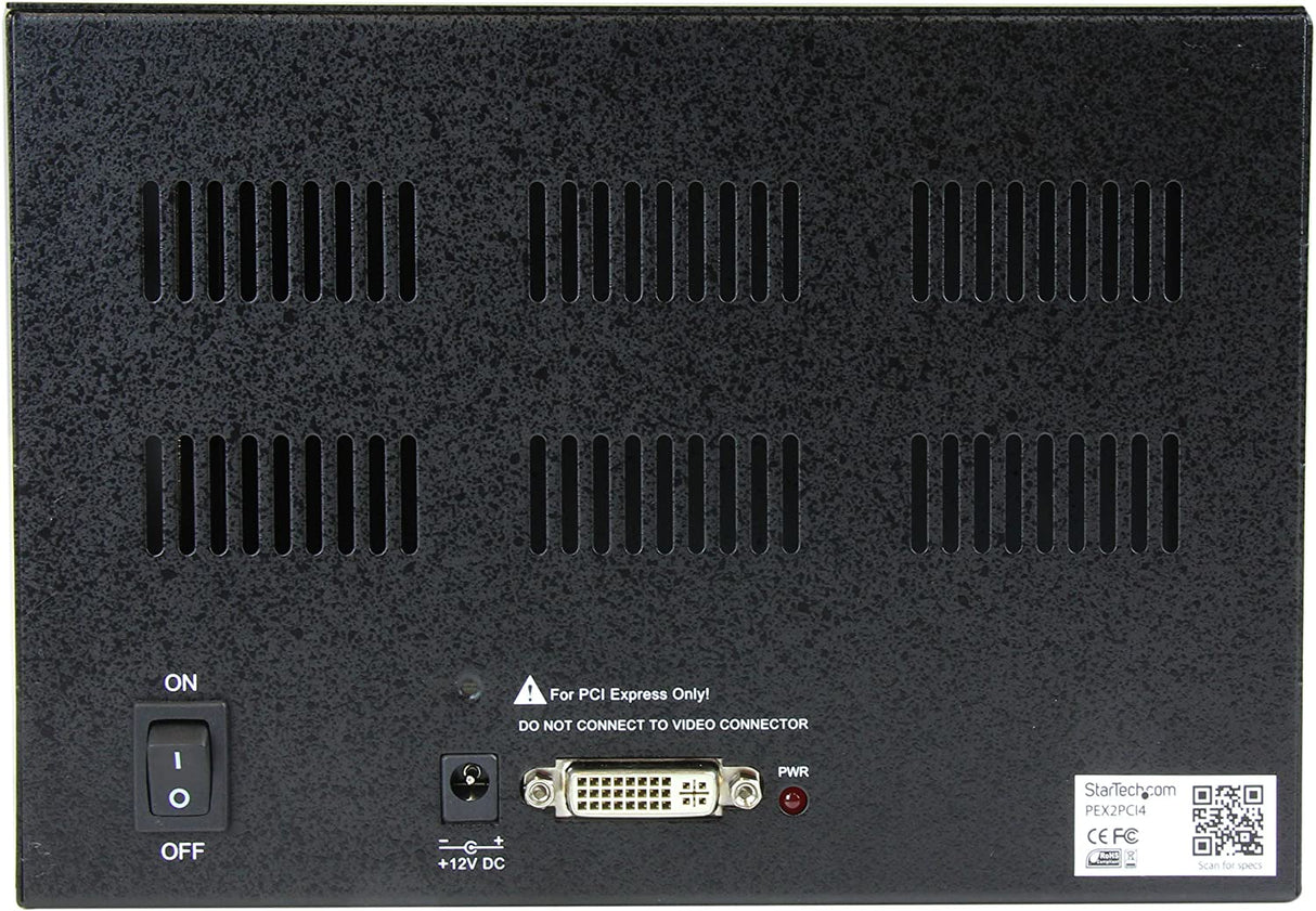 StarTech.com PCI Express to 4 Slot PCI Expansion System - PCIeo PCI Expansion Box - External PCI Slot - PCI Expansion Chassis (PEX2PCI4) Black