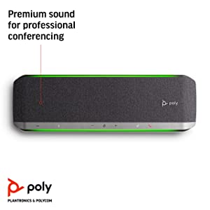 Poly - Sync 60 Smart Speakerphone for Conference Rooms (Plantronics) - Connect to PC/Mac via Combined USB-A/USB-C Cable, Smartphones via Bluetooth - Works with Teams (Certified), Zoom &amp; More