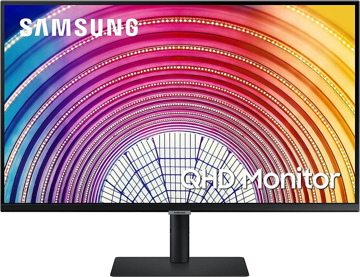 SAMSUNG S60A Series 32-Inch QHD (2560x1440) Computer Monitor, 75Hz, HDMI, Display Port, HDR10 (1 Billion Colors), Height Adjustable Stand, TUV-Certified Intelligent Eye Care (LS32A600NWNXGO) 32 Inches