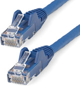 StarTech.com 25ft (7.6m) CAT6 Ethernet Cable - LSZH (Low Smoke Zero Halogen) - 10 Gigabit 650MHz 100W PoE RJ45 UTP Network Patch Cord Snagless w/Strain Relief - Blue CAT 6, ETL Verified (N6LPATCH25BL) 25 ft Blue