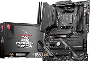 MSI MAG B550 Tomahawk MAX WiFi Gaming Motherboard (AMD AM4, DDR4