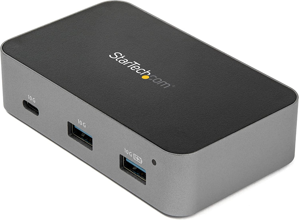 StarTech.com 3 Port USB C 3.1 Gen 2 Hub with Ethernet Adapter - 10Gbps USB Type C to 2X USB-A &amp; 1x USB-C Ports - USB Hub w/BC 1.2 Phone Fast Charging - Superspeed 10Gbps USB C Hub (HB31C2A1CGS) 3 Port |2x USB-A &amp; 1x USB-C