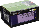 Lexmark 80C1SY0 Yellow Standard Yield Return Program Toner