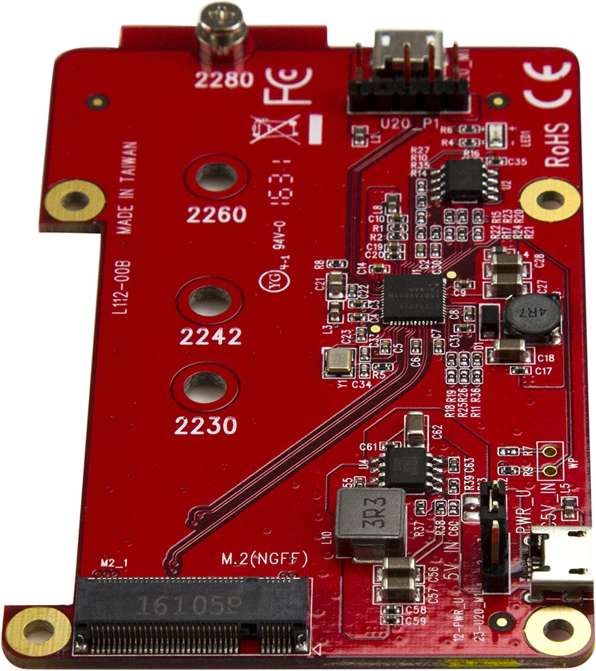 StarTech.com Raspberry Pi Board - USB 2.0 480Mbps - USB to M.2 SATA Converter - USB to SATA Raspberry Pi SSD (PIB2M21)