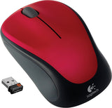 Logitech M317 Wireless Mouse, 2.4 GHz with USB Receiver, 1000 DPI Optical Tracking, 12 Month Battery, Compatible with PC, Mac, Laptop, Chromebook - Red