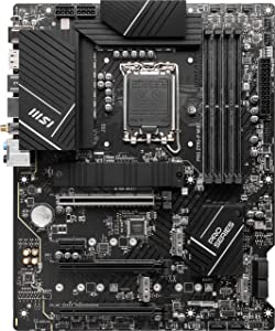 MSI PRO Z790-P WiFi ProSeries Motherboard (Supports 12th/13th Gen Intel Processors, LGA 1700, DDR5, PCIe 5.0, M.2, 2.5Gbps LAN, USB 3.2 Gen2, Wi-Fi 6E, ATX)