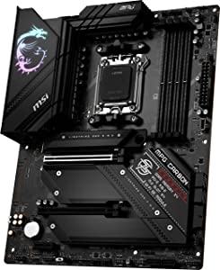 MSI MPG B650 Carbon WiFi Gaming Motherboard (AMD AM5, ATX, DDR5, PCIe 4.0, M.2, SATA 6Gb/s, USB 3.2 Gen 2, HDMI/DP, Wi-Fi 6E, AMD Ryzen 7000 Series Desktop Processors)