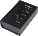 StarTech.com 4-Port Charging Station for USB Devices with Smart Charging - 48W/9.6A - Dedicated Desktop Multi-Device USB Charging Station (ST4CU424)