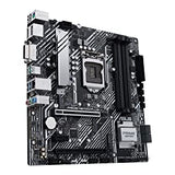 ASUS Prime H570M-PLUS/CSM LGA1200 (Intel 11th/10th Gen) MicroATX Motherboard (PCIe 4.0, 8 Power Stages, HDMI, DVI, DisplayPort, Dual M.2, Intel 1Gb LAN, USB 3.2 Gen 2 Type-C, Thunderbolt™ 4, ACCE)