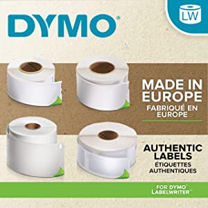 DYMO Authentic LW Large Multi-Purpose Labels for LabelWriter Label Printers, White, 2-1/8'' x 2-3/4'', 1 roll of 320 (30324) 320 labels Large Multipurpose Labels Labels