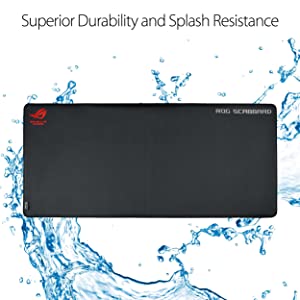 ASUS ROG Scabbard Extra-Large Anti-fray Slip-Free Spill-Resistant Gaming Mouse Pad (35.4” x 15.7”)