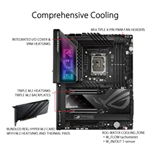 ASUS ROG Maximus Z790 Hero (WiFi 6E) LGA 1700(Intel®13th&amp;12th Gen) ATX Gaming Motherboard(PCIe 5.0,DDR5,20+1power Stages,2.5Gb LAN, Bluetooth V5.2,2X Thunderbolt 4 Ports,5xM.2, Thunderbolt™ 4/USB4)