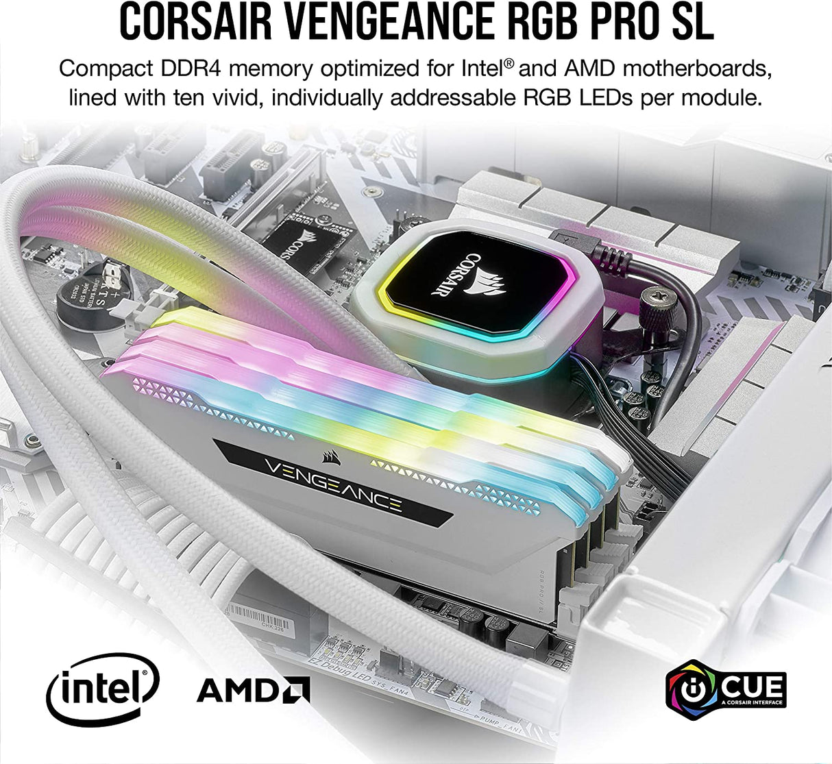 CORSAIR Vengeance LPX 32GB (4x8GB) DDR4 3600 (PC4-28800) C16 1.35V