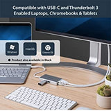 StarTech.com USB-C Multiport Adapter - USB-C Travel Docking Station w/ 4K HDMI - 60W Power Delivery Pass-Through, GbE, 2pt USB-A 3.0 Hub - Portable Mini USB Type-C Dock for Laptop - White (DKT30CHPDW) Silver