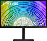 SAMSUNG S60UA Series 27-Inch WQHD (2560x1440) Computer Monitor, 75Hz, IPS Panel, USB-C, HDR10 (1 Billion Colors), Height Adjustable Stand, TUV-Certified Intelligent Eye Care (LS27A600UUNXGO) 27 in QHD HDR10 with USB-C