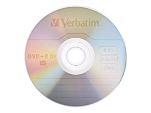 95310 - Verbatim 8x DVDR Double Layer Media 8.50 GB - 120mm Standard - 20 Pack Spindle - Dealtargets.com