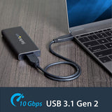StarTech.com M.2 SSD Enclosure for M.2 SATA SSDs - USB 3.1 (10Gbps) with USB-C Cable - External Enclosure for USB-C Host - Aluminum (SM21BMU31C3) Basic M.2 SATA