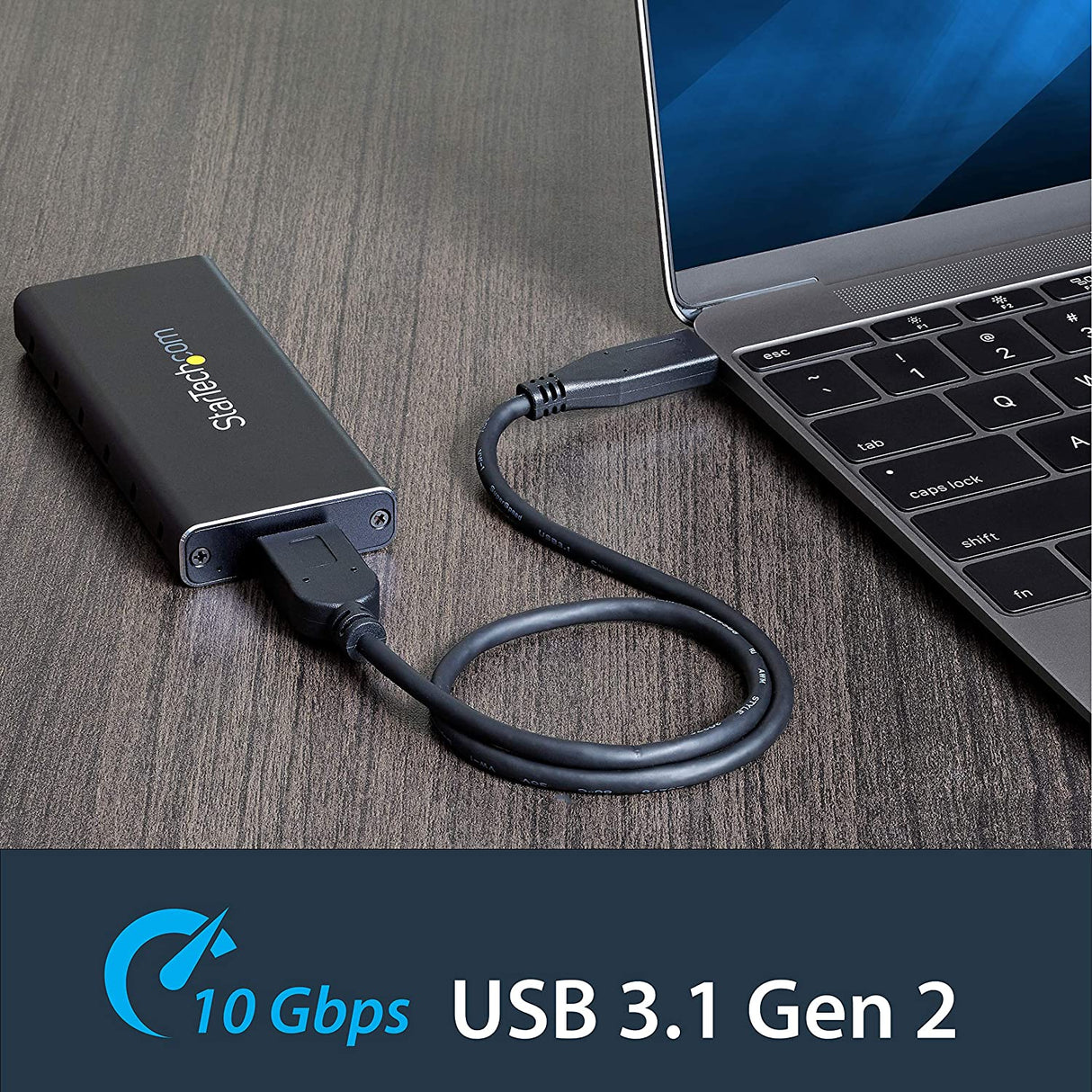 StarTech.com Boîtier externe pour SSD M2 SATA avec câble USB-C