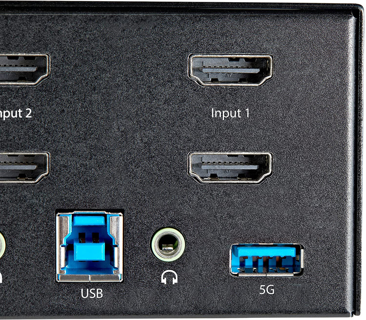 StarTech.com 2 Port Dual Monitor HDMI KVM Switch - 4K 60Hz Ultra HD HDR - Desktop 4K HDMI 2.0 KVM Switch with 2 Port USB 3.0 Hub (5Gbps) &amp; 4x USB 2.0 HID, Audio - Hotkey Switching - TAA (SV231DHU34K6)