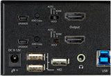 StarTech.com 2 Port Dual Monitor HDMI KVM Switch - 4K 60Hz Ultra HD HDR - Desktop 4K HDMI 2.0 KVM Switch with 2 Port USB 3.0 Hub (5Gbps) &amp; 4x USB 2.0 HID, Audio - Hotkey Switching - TAA (SV231DHU34K6)