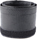 StarTech.com 10ft (3m) Cable Management Sleeve, Trimmable Heavy Duty Cable Wrap, 1.2" (3cm) Dia. Polyester Mesh Computer Cable Manager/Protector/Concealer, Black Cord Organizer/Hider (WKSTNCMFLX)