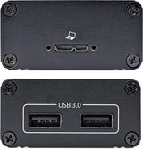 StarTech.com 2-Port USB 3.0 Extender Over OM3 Multimode Fiber - LC/LC - 2X 5Gbps USB-A Hub - 350m (1150ft) Range - Durable USB Fiber Optic Extender - Optical USB Extender (F35023-USB-EXTENDER)