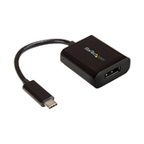 StarTech.com USB C to DisplayPort Adapter - 4K 60Hz/8K 30Hz, USB Type-C DP 1.4 HBR2 Dongle, Compact USB-C (DP Alt Mode) Monitor Video Converter, Works w/ TB3 - New Version Available CDP2DPEC (CDP2DP) Black