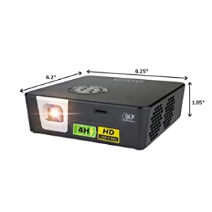AAXA Technologies HP-P6X-01 DLP Projector - 16:9 - Black, Gray - Dealtargets.com