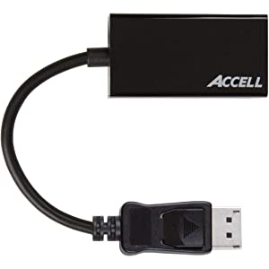 Accell DP to HDMI Adapter - DisplayPort 1.2 to HDMI 2.0 Active Adapter - 4K UHD @60Hz, 3D Resolutions up to 1920x1080@120Hz, Black (B086B-011B) - Dealtargets.com